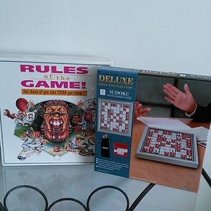 Rules of the Game AND Deluxe tabletop Sudoku